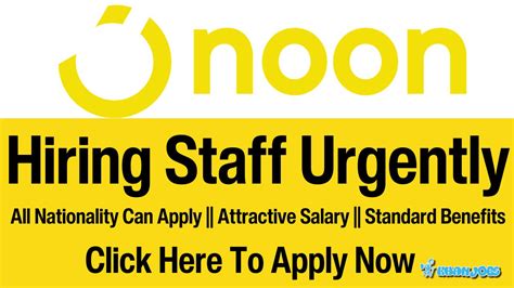 noon: Jobs .
